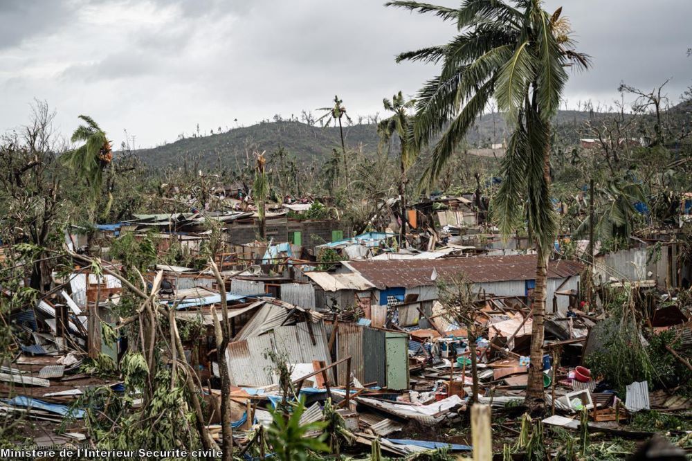 Mayotte après le passage du cyclone Chido. 