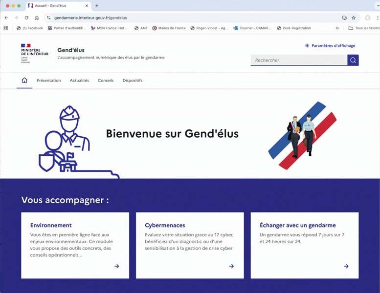 Les élus peuvent contacter « 7 jours sur 7 et 24h/24 » un gendarme par le biais d'un tchat. 