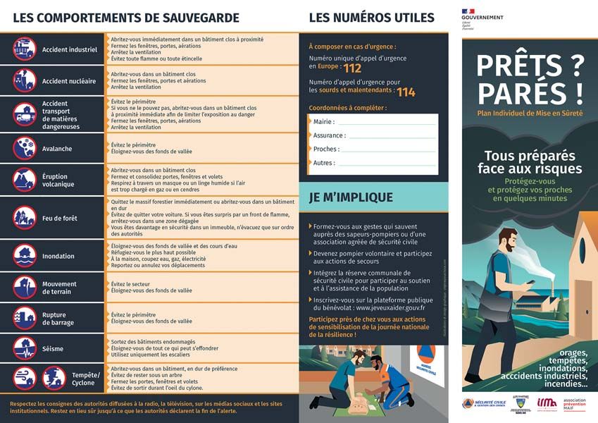 Le PIMS permet d'adopter les comportements appropriés pour être moins vulnérable si un risque survient.
