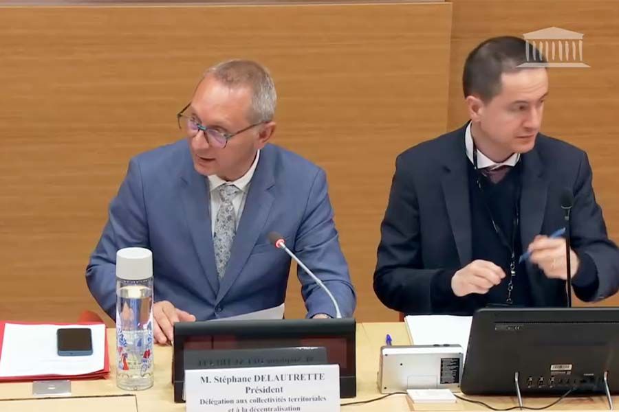 Stéphane Delautrette, président de la délégation aux collectivités territoriales de l'Assemblée nationale, lors de l'examen d'un rapport, le 13 mai 2025, afin d'évaluer la viabilité du régime de retraite des agents territoriaux et hospitaliers, dans un contexte de vieillissement de la population et de déséquilibre démographique entre cotisants et retraités. Stéphane Delautrette, président de la délégation aux collectivités territoriales de l'Assemblée nationale, lors de l'examen d'un rapport, le 13 mai 2025, afin d'évaluer la viabilité du régime de retraite des agents territoriaux et hospitaliers, dans un contexte de vieillissement de la population et de déséquilibre démographique entre cotisants et retraités.
