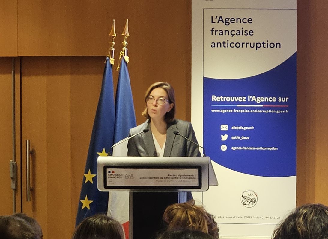 La ministre Amélie de Montchalin détaille le plan pluriannuel de lutte contre la corruption pour les années 2025-2029 au colloque de l'AFA du 8 décembre 2025. La ministre Amélie de Montchalin détaille le plan pluriannuel de lutte contre la corruption pour les années 2025-2029 au colloque de l'AFA du 8 décembre 2025.