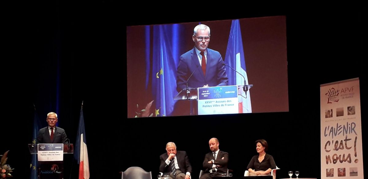 Christophe Bouillon, président de l'Association des petites villes de France (APVF) et maire de Barentin (76), à Amboise (37), le 20 septembre 2024.